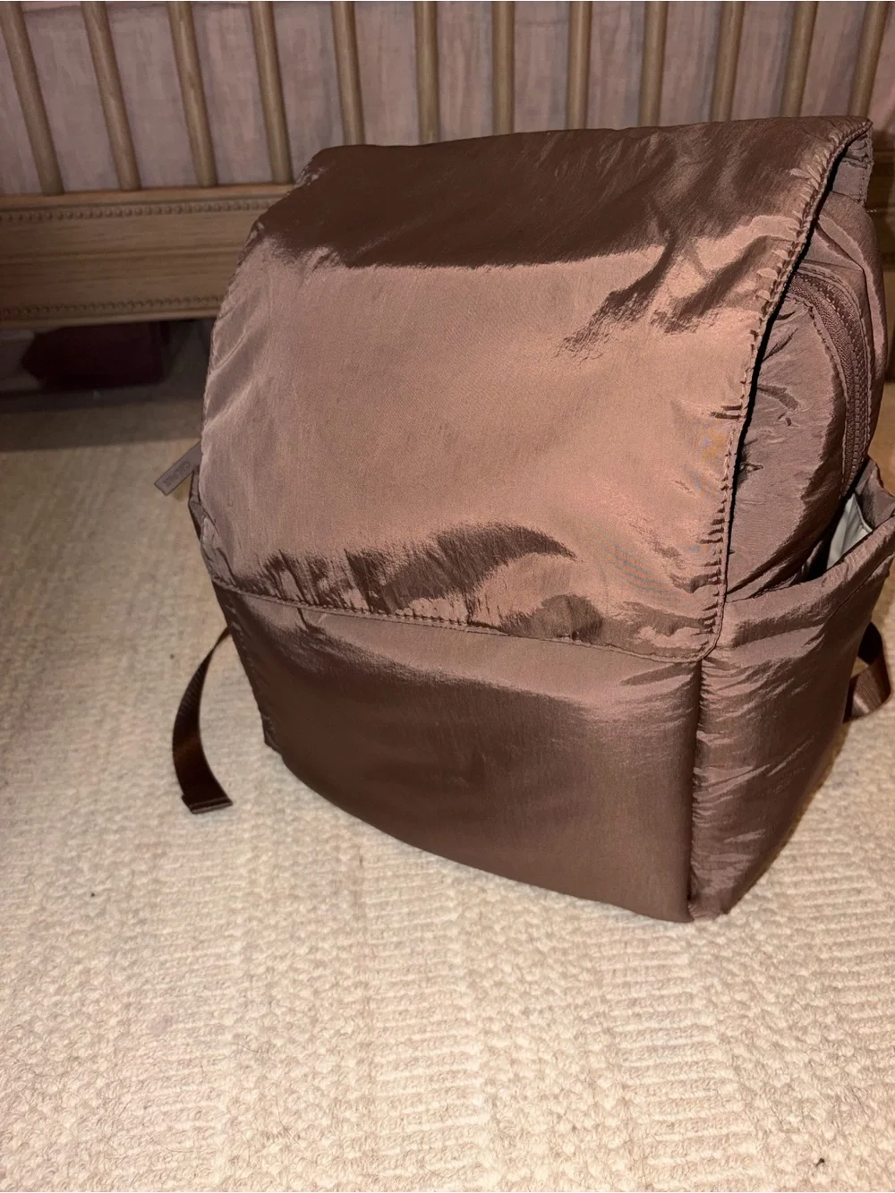 Calpak Diaper Backpack with laptop sleeve in Hazelnut